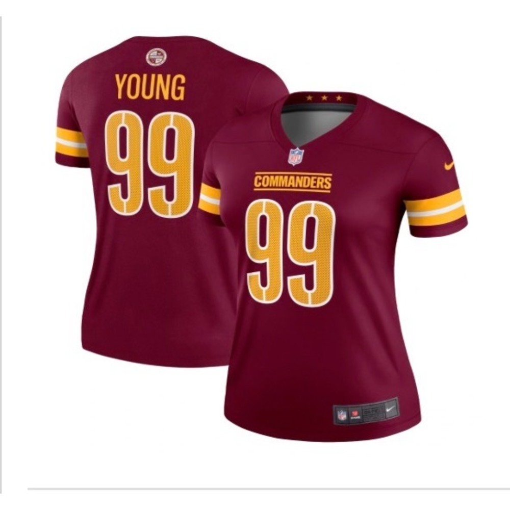 NWT Women's Large Chase Young #99 Washington Commanders Nike Legend Jersey NFL - Picture 5 of 8